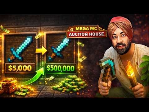Minecraft Auction House 💰 | Buying & Selling Items on Mega MC Server #manjithub #minecraft