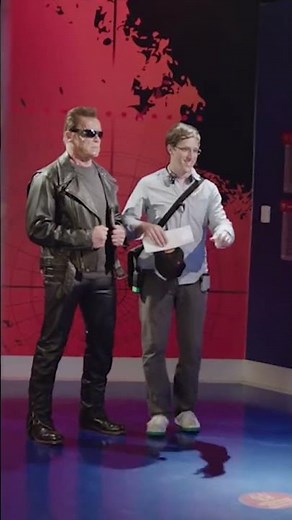 Arnold Pranks Fans as the Terminator #funny #shorts #arnoldschwarzenegger #terminator