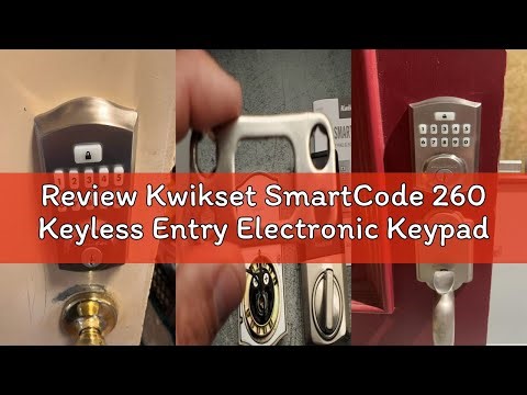 Review Kwikset SmartCode 260 Keyless Entry Electronic Keypad Deadbolt Door Lock with Auto-Lock, Cust