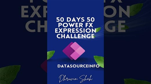 DataSourceInfo Function in #PowerFx - Day 4/50 Days PowerFx Challenge #PowerApps #PowerAppsBeginners | Power Platform Trainings