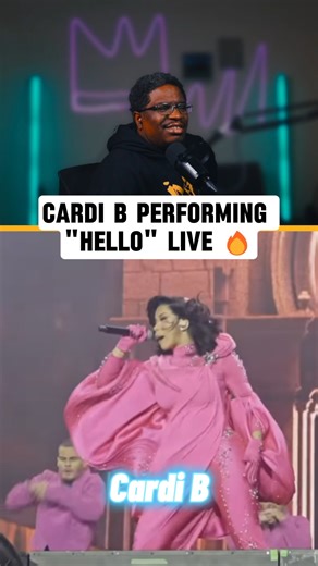 Crown Family Clips on Instagram: "Cardi B Performing "Hello" Live Reaction Via. @cardiallaccess #cardib #rap #reaction"