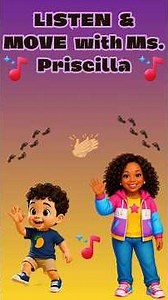 Listen and Move with Ms Priscilla | Toddler Movement Activity #toddlermovement