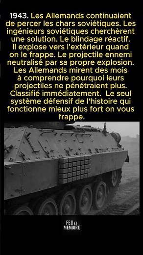 Les Soviétiques inventèrent un blindage qui explose vers l'extérieur pour neutraliser les projectile