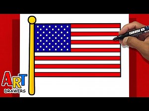🇺🇸 How To Draw Independence Day 2025 USA - The American Flag USA - ( 4th of July )