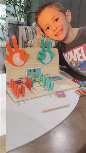 Double-Sided Preschool Educational Math Manipulatives Number Counting Blocks