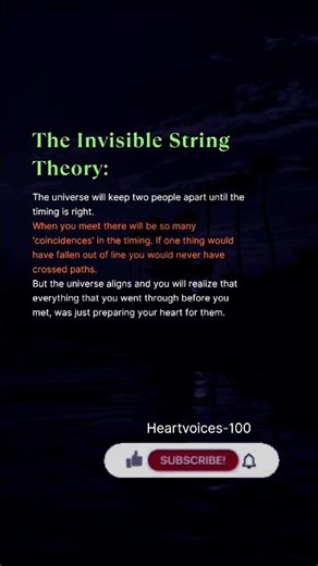 The invisible string theory #shortvideo #lifeadvice #inspiration #motivation #shorts #lifelessons