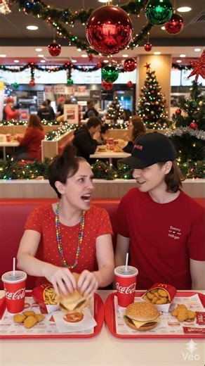 UN MCDO DE NOËL ! 🍔🍟 #shorts #drole #nadegecandle