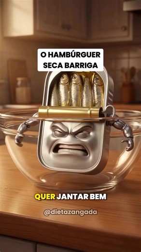 Vai continuar gastando dinheiro com lanche gorduroso de aplicativo até quando? 😡 Acorda pra vida! Dá pra jantar bem, comer hambúrguer e ainda emagrecer dormindo. Apresento o Hambúrguer Seca-Barriga! Pura proteína, ômega 3 e muito barato. Presta atenção na receita e para de arrumar desculpa: 🐟 A BASE DE TUDO: 1 lata de sardinha. Pura proteína para secar essa barriga cobrando muito barato por isso! 🥚 A LIGA MUSCULAR: 2 ovos inteiros e 1 tigelinha de aveia em flocos. São os mestres da construção
