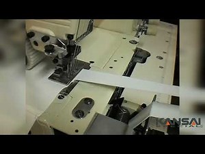 KANSAI SPECIAL 4 NEEDLE FLATBED MACHINE FOR ATTACHING ELASTIC WITH METERING DEVICE DFB1404PMD