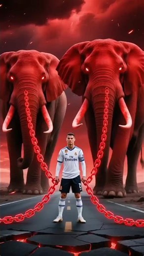 Messi neymar & mbape elephant vs Ronaldo elephants #ronaldo #goat #messi #shorts