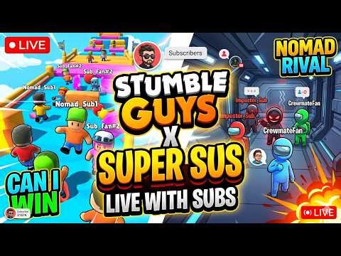 STUMBLE GUYS #shortsgaming live🔴 Crazy Wins & Funny Moments 😂 | Nomad Rival #ipl #tamil