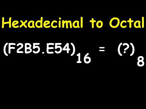 Hexadecimal to Octal Conversion Example | Electrical Engineering