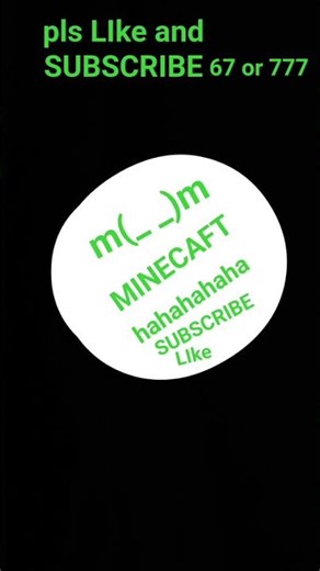 minecaft pls LIke andSUBSCRIBE