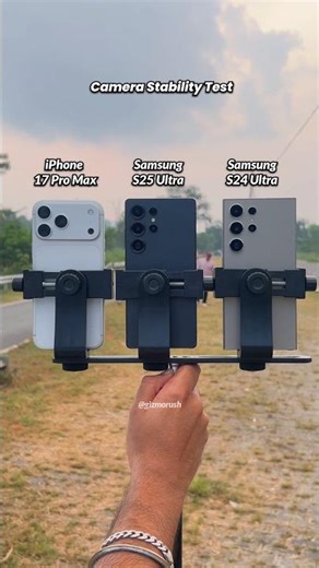 iPhone 17 Pro Max Vs Samsung S25 Ultra Vs S24 Ultra Camera Stability Test