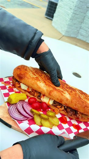 This foot-long sandwich means business 🥪🔥 Spicy chicken, beef, melted cheese, and BIG flavor in every bite. If you’re searching for the best sandwich in Fort Wayne, this is The Boss from Mr Sandwich. 📍 Mr Sandwich 📍 3213 St Joe Center Rd, Fort Wayne, Indiana ⭐ 4.5-star Google reviews #FortWayneEats #FoodTok #BestSandwich #FootlongSandwich #MrSandwich