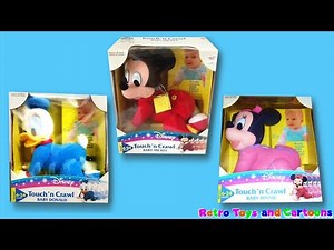 Mickey Mouse Minnie Mouse Donald Duck Touch 'n Crawl Commercial Retro Toys and Cartoons