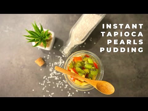 3 Ingredients Pudding | No Egg No Bake No Cornflour | Tapioca Pearls Pudding Recipe | Quick Dessert
