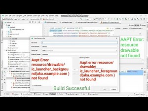 AAPT: error: resource drawable/ic_launcher_background | AAPT error: resource drawable not found