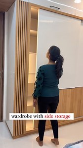 430K views · 10K reactions | Wardrobe with side storage. You can use...