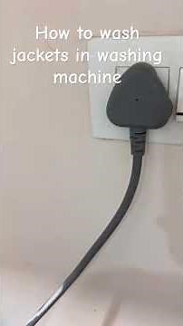 How to Wash Your Jacket Safely in the Washing Machine”#jacket#washingmachine #easyhacksforeasylife