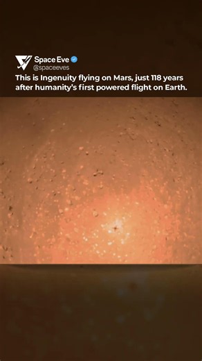 The first flight on Mars...