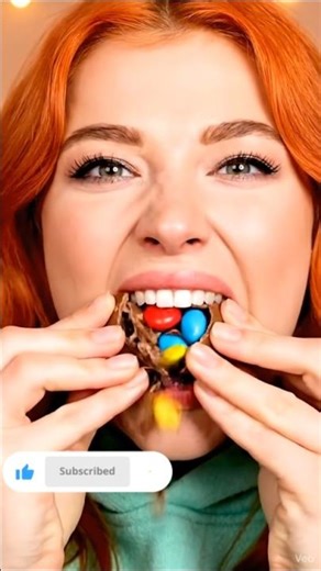 ASMR CHOCOLATE BOMB SURPRISE 🍫💥 Smarties Inside (Intense Crunching & Rattling) #shrots