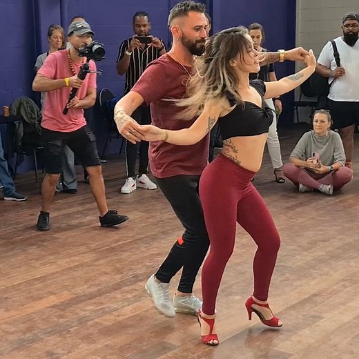 Latin Salsa Volendam, Dancing on Instagram: "Awesome Bachata workshop by Pep & Marina from spain, At the Amsterdam International Bachata Festival 2021 😍😍 Dancers: @marinaypep_bachata_spain & @pepmarinabachataspain #pepmarinabachataspain #pepmarinabachata Event: Bachata Festival @amsterdam_int_salsa_festival @extremossalsa Venue: #candancestudios Video: @salsa.edam.volendam Edit: @latin.salsa.volendam #bachataclass #bachataworkshop #bachataspain #bachatasensual #bachatafusion #bachatadancing #b