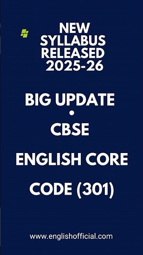 Class 12 English Syllabus for 2025-2026|Latest syllabus |Revised syllabus English