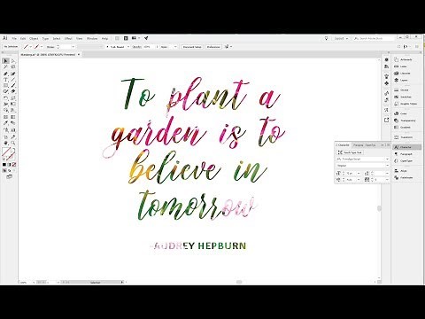 How To Fill Text With An Image In Illustrator | Illustrator Beginner Tutorial #illustratortutorial