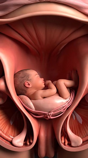 Normal Baby delivery process insideview#process #human #anatomy #foryoupage #delivery | Doctor Esha