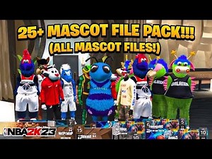 *NEW*ALL NBA 2K23 MASCOT FILES SAVE WIZARD TUTORIAL ANY LEVEL FREE MASCOTS!!!