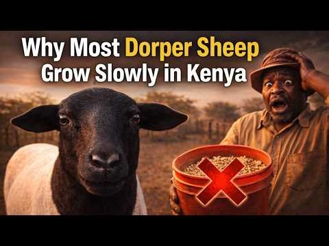 Why Most Dorper Sheep Grow Slowly in Kenya (Wrong Feeding Formula)