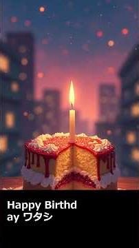 【オリジナル】Happy Birthday ワタシ / 誕生日の再出発 J-POP｜歌詞付き #Shorts