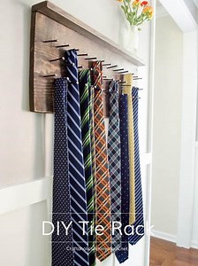 20 DIY Tie Rack Projects - How To Make Tie Rack