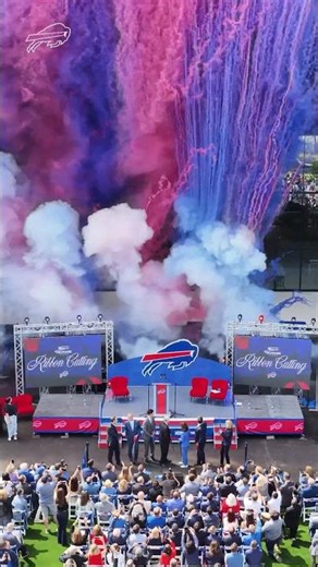 Cutting the Ribbon On New Highmark Stadium! 🏟️ ✂️ #shorts #nfl #buffalobills
