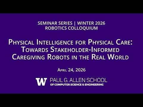 Spring Robotics Colloquium: Tapomayukh Bhattacharjee (Cornell)