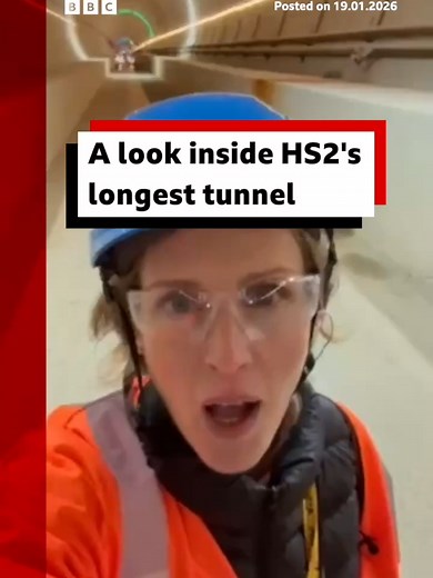 Construction has completed on the longest HS2 tunnel despite the project not being on track to open by 2033 target. #HS2 #Rail #Trains #BBCNews