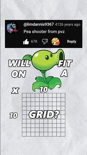 Will the pea shooter fit on a 10x10 grid? #pvz #pixelart #pixelarttutorial