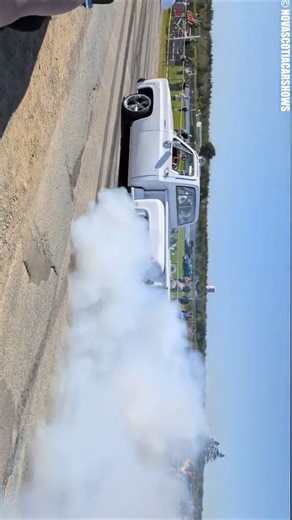 LS Swap Chevy Truck INSANE Burnout at Show #shorts