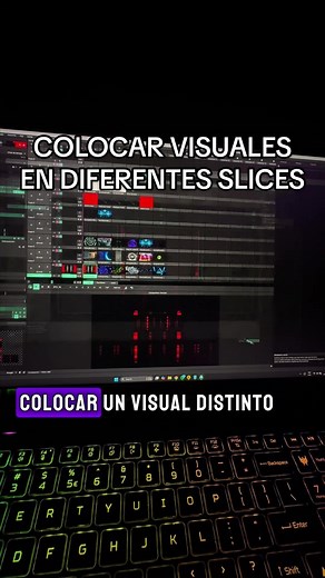 Colocar Visuales en Diferentes Slices en Resolume