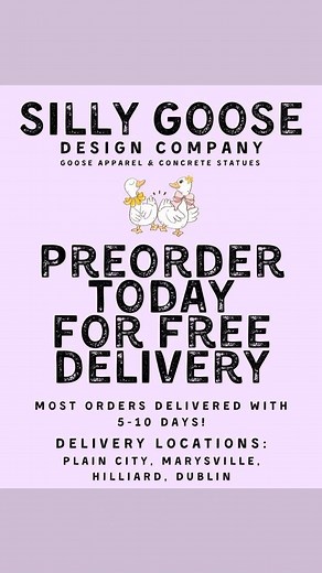 Are you ready to pre-order your goose today?? We are back to being on a waiting list as we are out of all instock gooses! Don’t forget if you want to be guaranteed a goose, you must pay your $50 deposit for all pre-orders! 💕 With Christmas coming in the demand that we are seeing, it might be more along the lines of one to two weeks until delivery! 😍 they will get delivered and order of requested! If you want to be added to the list, send me your email and we can send you the invoice for your o