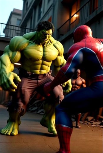 Hulk Kicks Spider Man off the building Funny Animation The Best Laugh