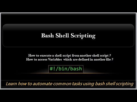 Shell Scripting | How to access variables which are defined in another file ? | Video - 7
