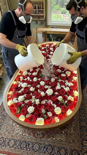 Epic Rose Epoxy Resin Table DIY!