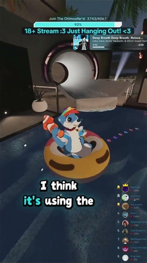 for an otter, I need a lot of equipment to swim 🦦🍩 #furry #otter #vrchat