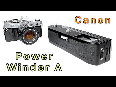 How To Use Canon Power Winder A, Battery Grip, Battery Pack In Film Camera