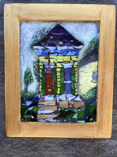 Louisiana Art Shotgun House New Orleans Stained Glass Mosaic Wall Art Cajun Gallery Wall Art Mardi Gras Art - Etsy