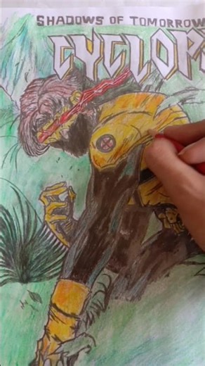 X-Men Cyclops Sketch (Unfinished Sketch ) #xmen97 #cyclops #xmen #forest #xmenart #xmencomics