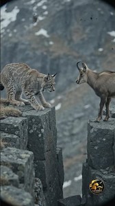 EurasianLynx vs Alpine Chamois: THE GAP THE LYNX CANNOT CROSS #EurasianLynx #AlpineChamois #survival