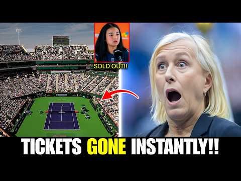 SHOCKING! Alex Eala Ticket Frenzy At INDIAN WELLS Stuns Martina Navratilova